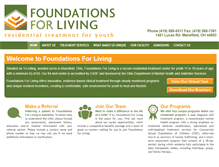 Tablet Screenshot of foundationsforliving.net
